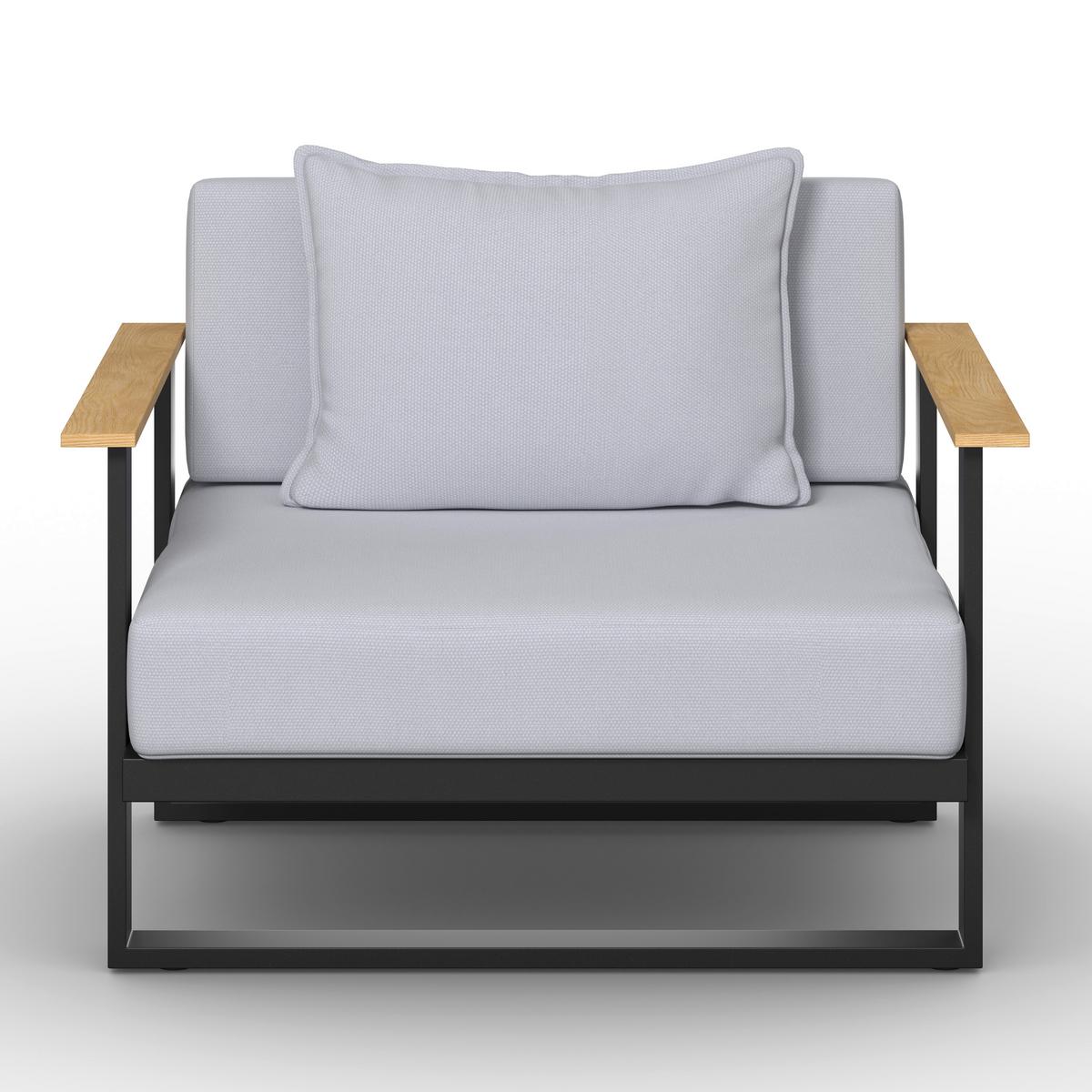 Lounge Garnitura Fabrizia, Siva, 4-Delno - siva, Moderno, kovina/tekstil - Bessagi Garden