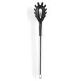 Spaghettilöffel Luca in Schwarz - Edelstahlfarben/Schwarz, Kunststoff/Metall (34cm) - MÖMAX modern living