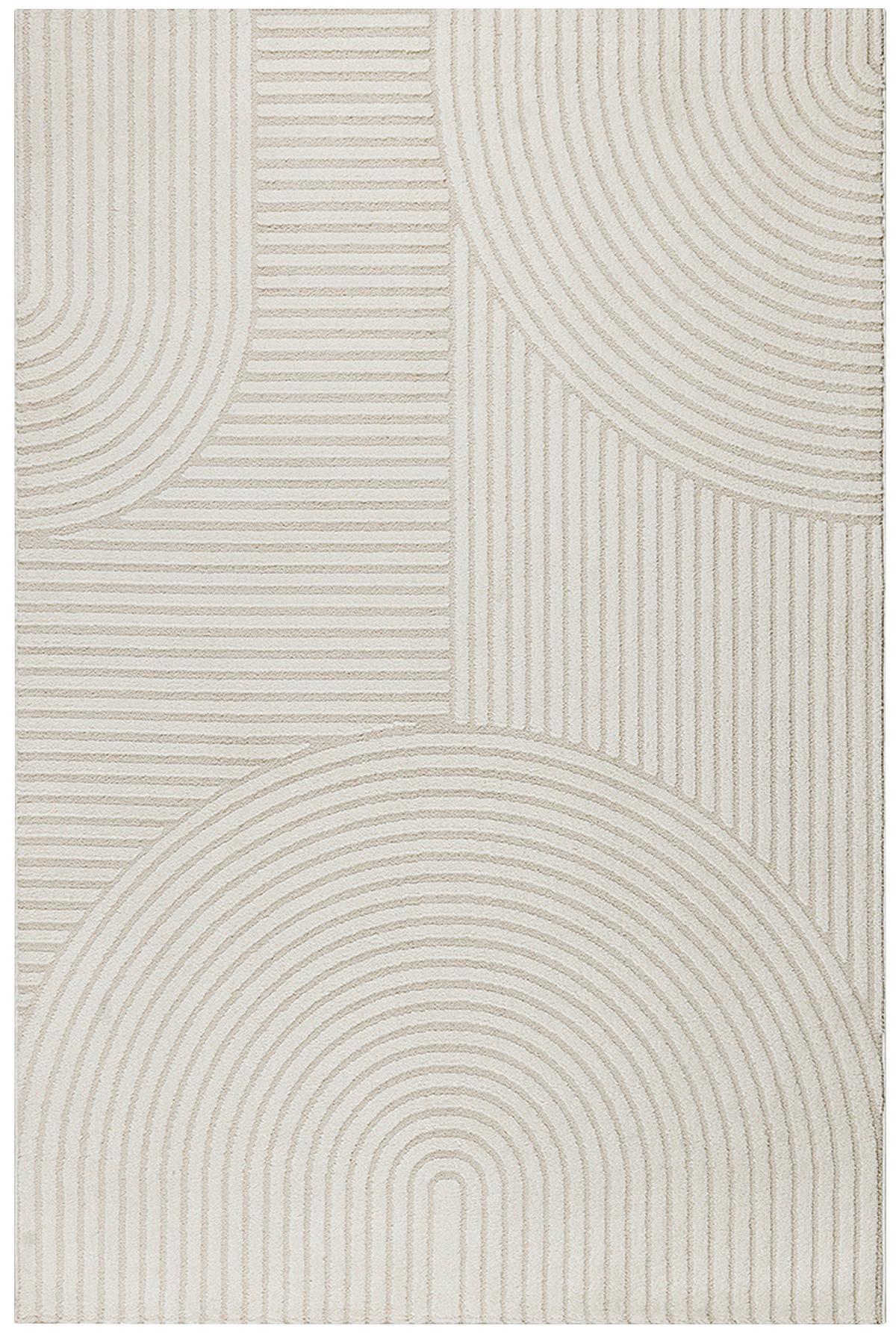 Webteppich Elio Creme ca. 160x230cm - Beige/Creme, KONVENTIONELL, Textil (160/230cm) - Novel