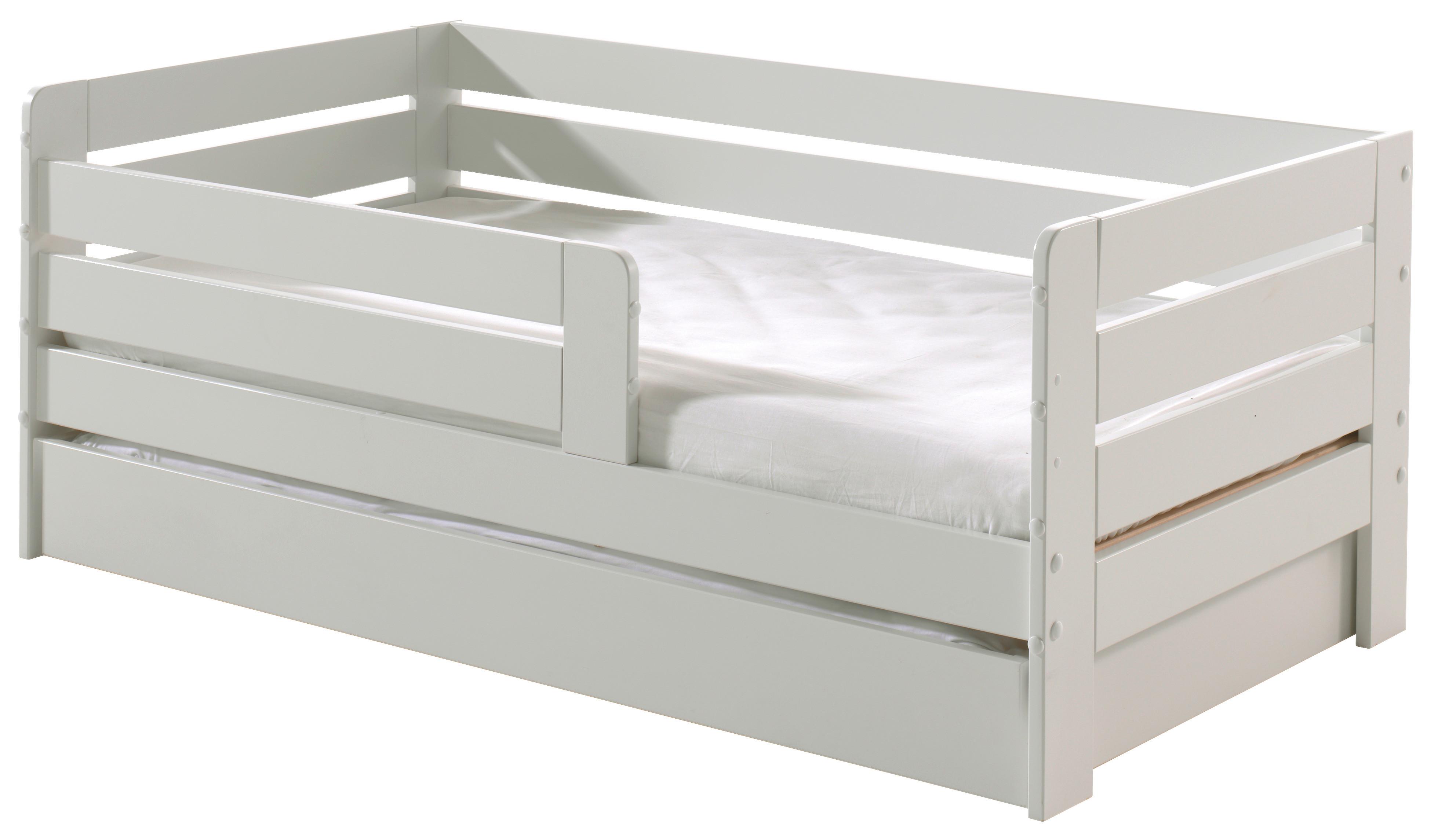 Kinder-/Juniorbett mit Bettlade ca. 70x140 cm Weiß - Weiß/Kieferfarben, MODERN, Holz/Holzwerkstoff (70/140cm) - MID.YOU