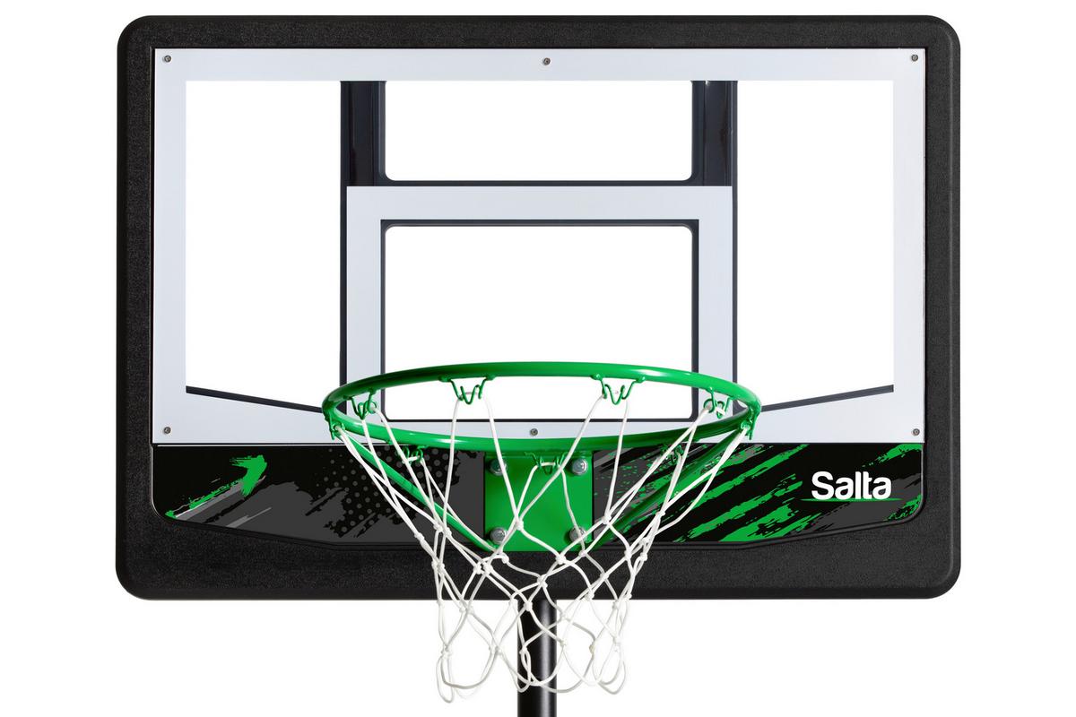 BASKETBALLSTÄNDER SALTA DRIBBLE - Schwarz/Grün, KONVENTIONELL, Metall (83/204-254/130cm) - Salta