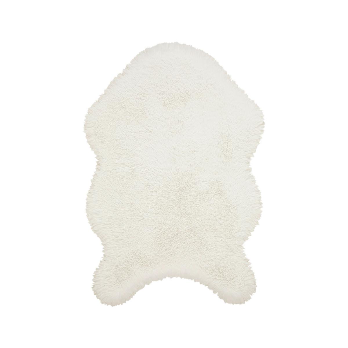 Műszőrme Emil 60/90 - bézs/fehér, Konventionell, szőrme (60/90cm) - Mömax