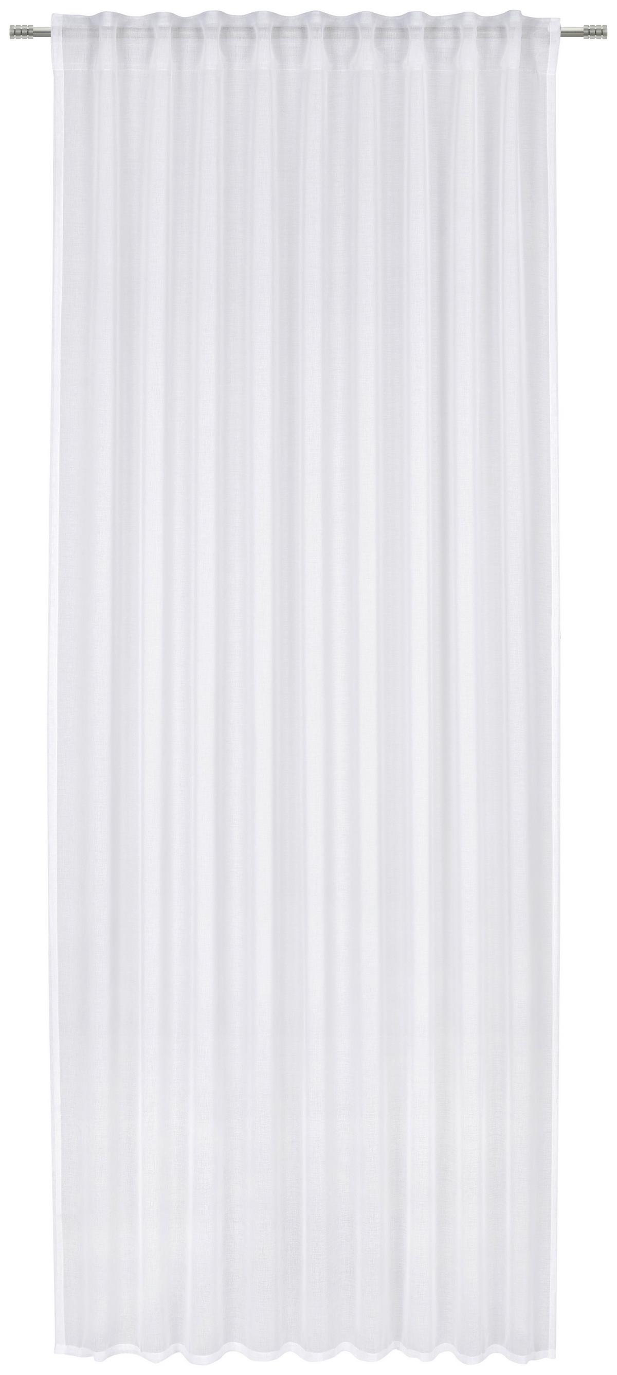 ZASŁONA GOTOWA DOLLY - biały, Basics, tkanina (140/245cm) - Boxxx