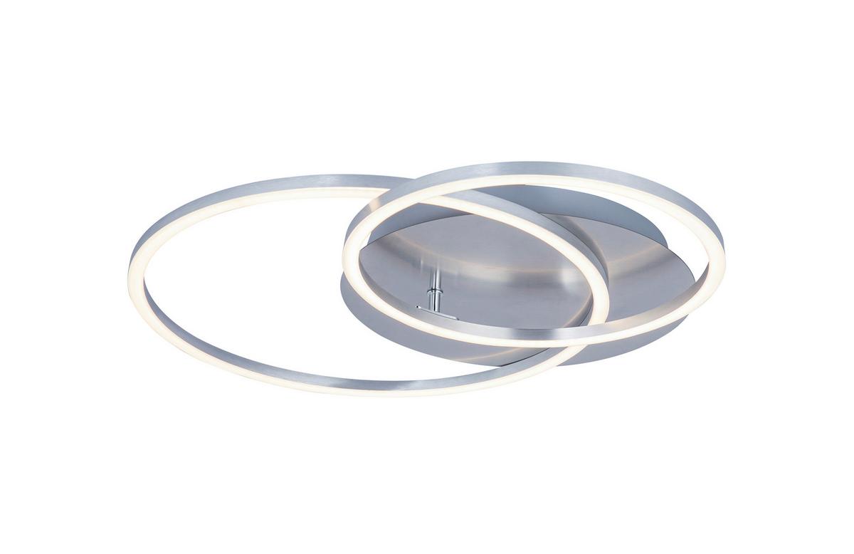 LAMPA SUFITOWA LED FONTANA *SBN* - kolor aluminiowy, Design, tworzywo sztuczne/metal (54,7/40/7cm) - Novel