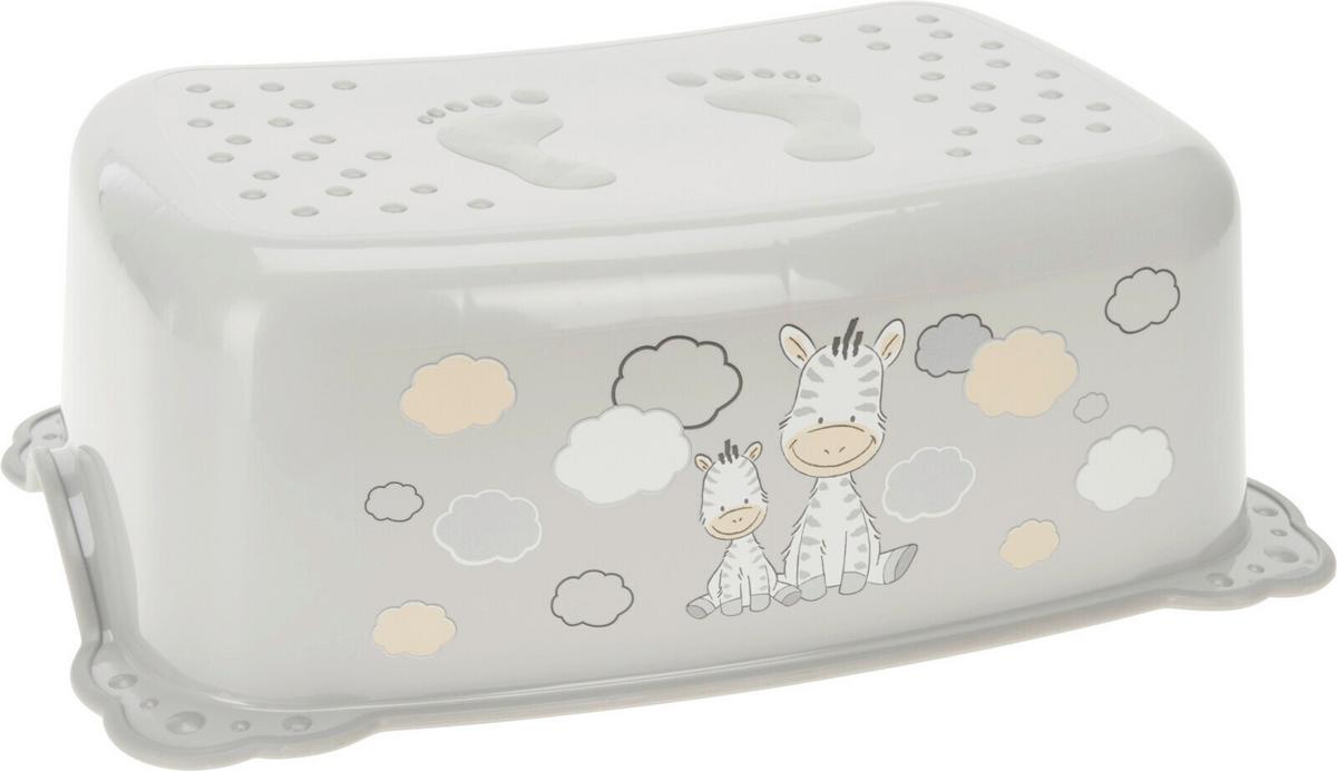 Fellépő Zebra - fehér, műanyag (42/28/15cm)