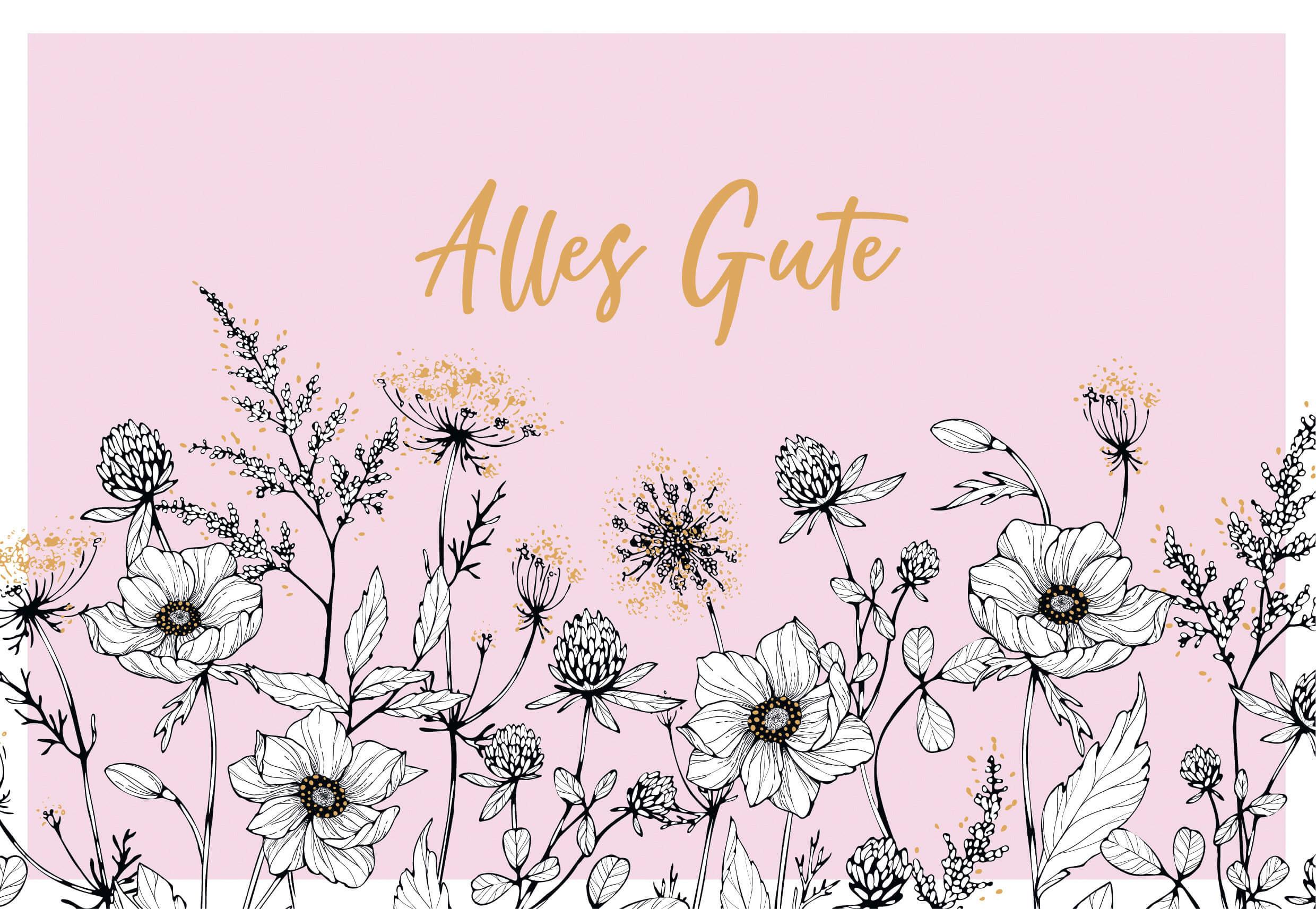 Glückwunschkarte Edelschwarz Multicolor - Basics, Papier (18/13cm)