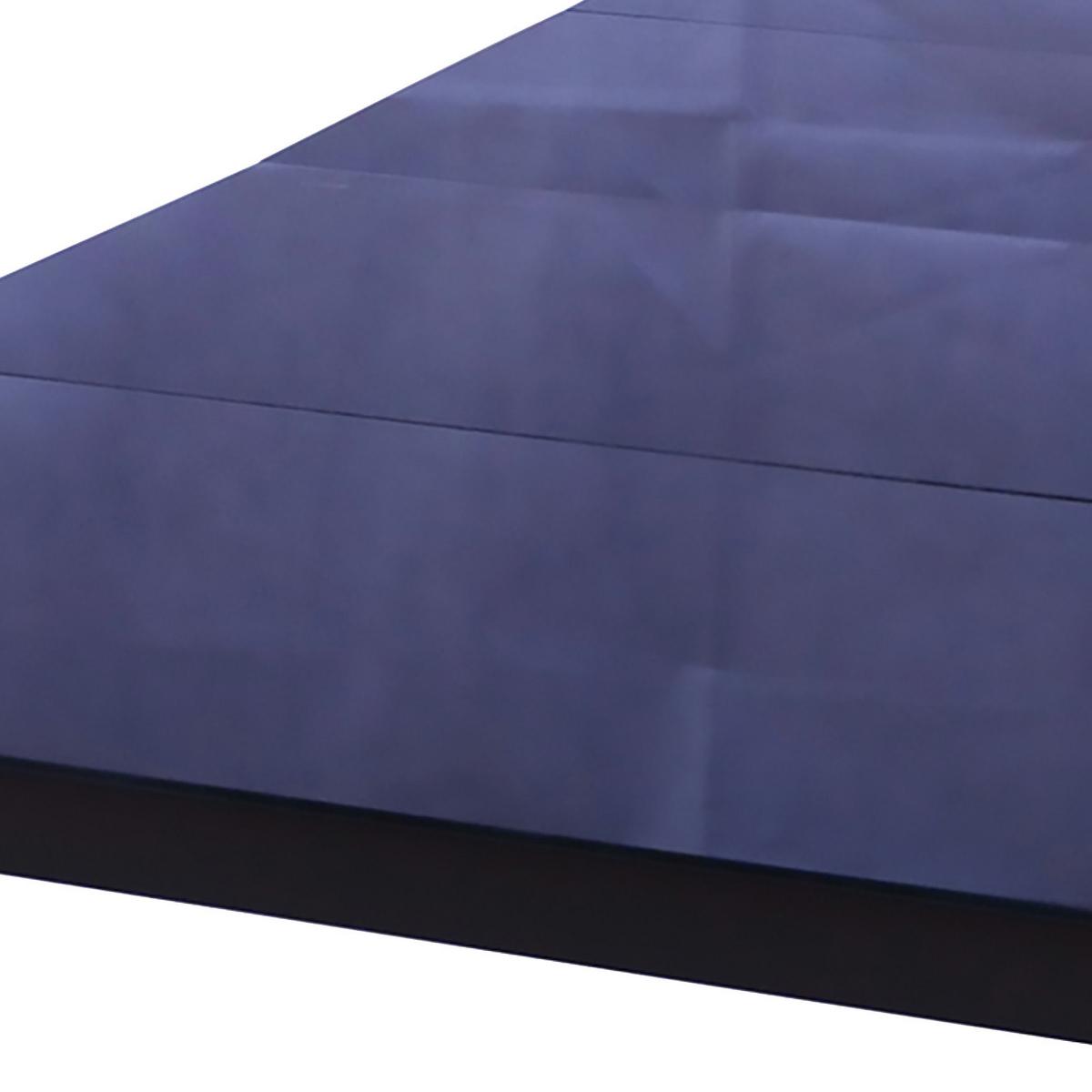 Vrtna Miza Rina, 190x80cm - črna, Basics, kovina/steklo (190/80/73cm) - Gardenson