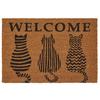 DÖRRMATTA WELCOME CATS - brun, Basics, textil (40/60cm) - Mömax