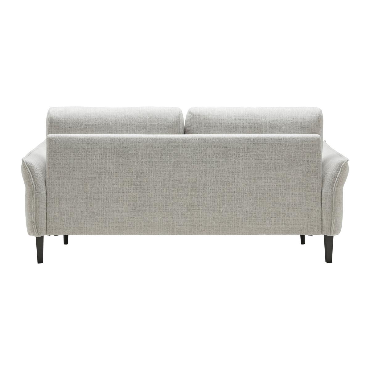 3-Sitzer-Sofa Custom Creme - Creme/Schwarz, MODERN, Holz/Textil (183/85/92cm) - Mömax