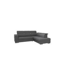 Sarokkanapé Antonio - sötétszürke, Modern, faalapú anyag/textil (260/103/203cm) - Mömax
