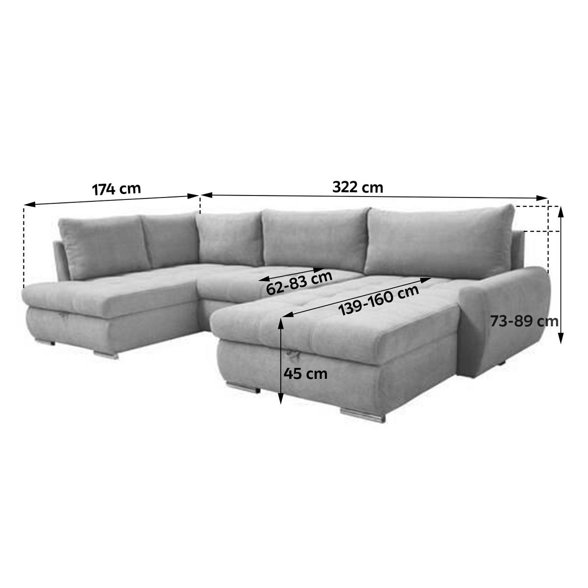 Coltar CANION - bej, Design, textil (173/322/174cm) - Modern Living