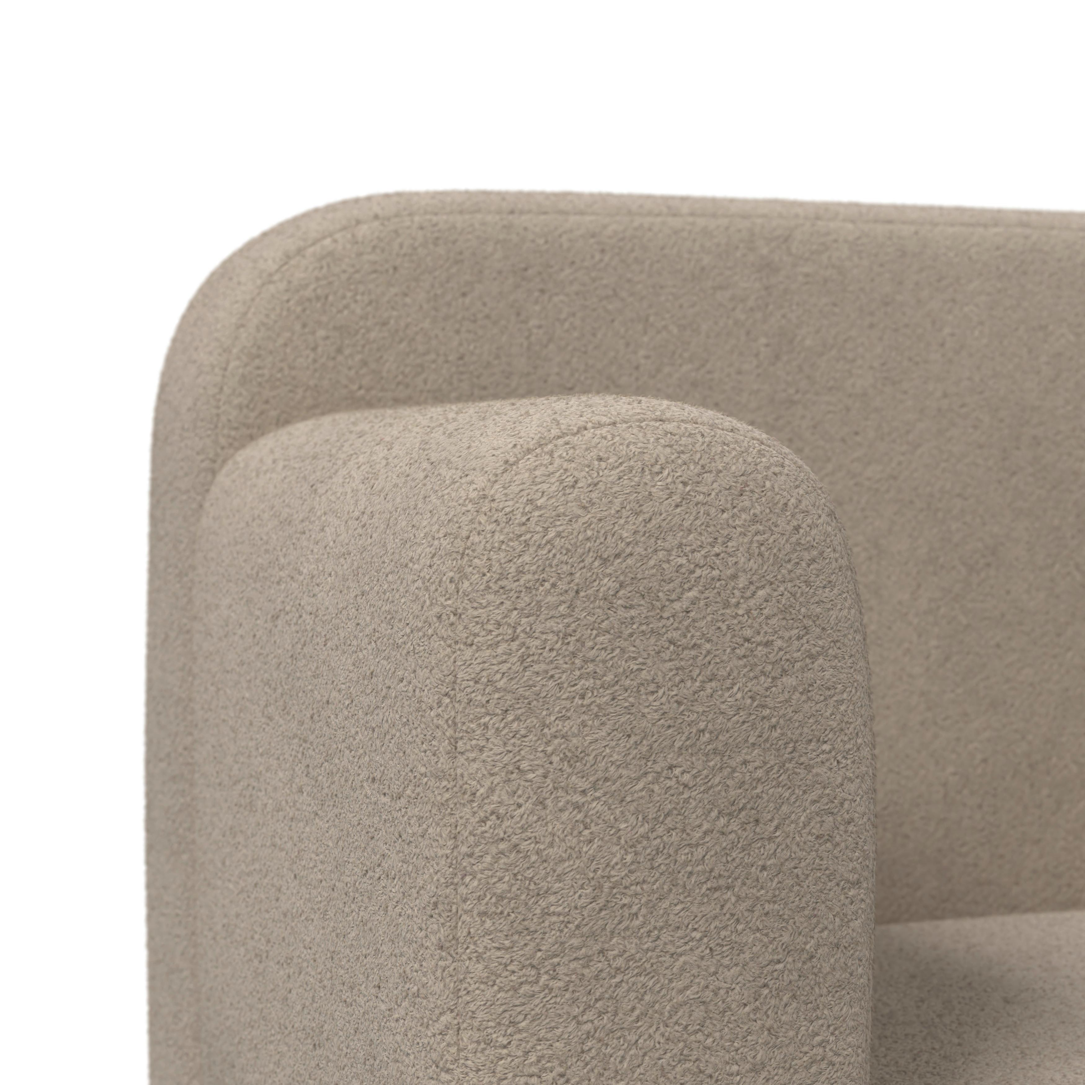BARNFÅTÖLJ BONNY - beige, Modern, trä/textil (61,5/48/45cm) - Bessagi Kids