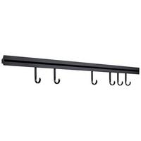 Küchenreling Sistant Schwarz inkl. Beleuchtung - Schwarz, MODERN, Metall (90cm) - Sistant