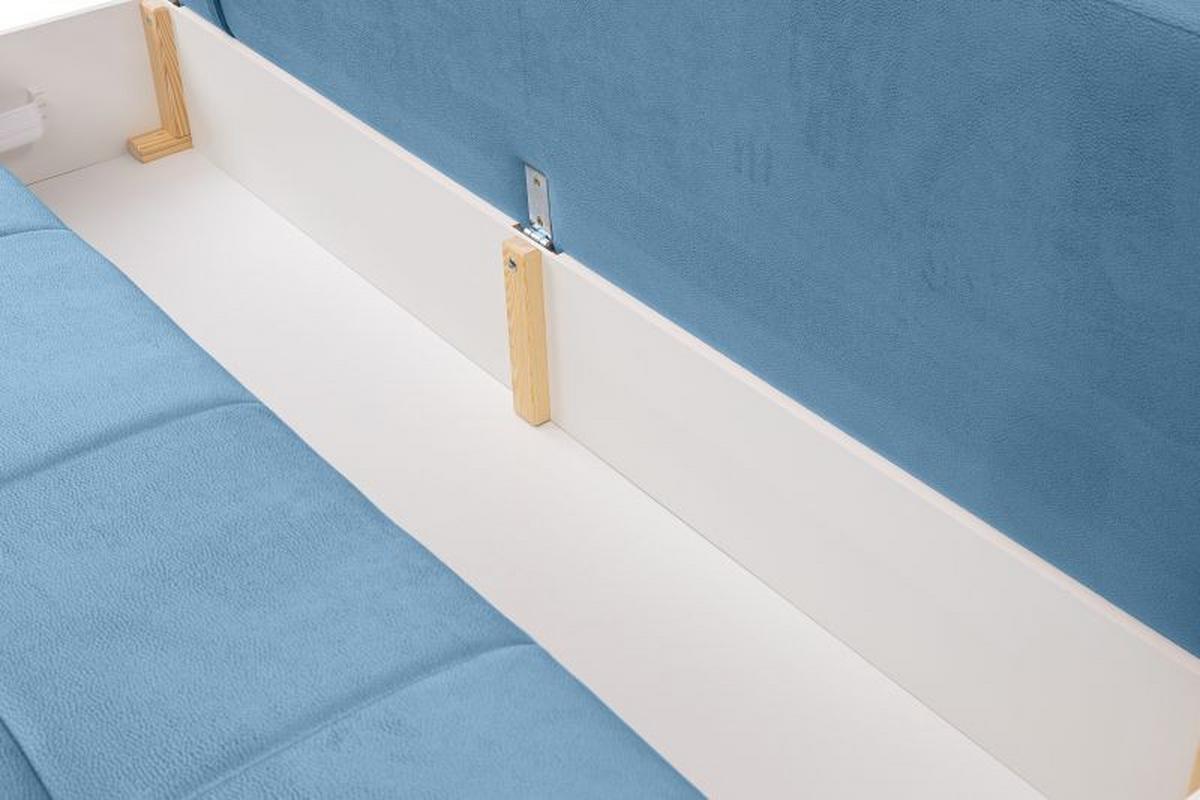 Trosjed Na Razvlačenje Alice - plava/crna, Moderno, tekstil/plastika (202/73-92/105cm) - Modern Living