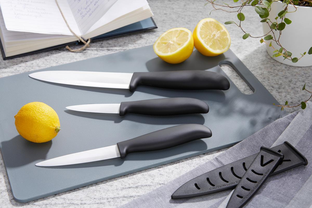 Kerámia Késkészlet Jochen - fehér, Konventionell, kerámia (76/57/104,5cm) - Modern Living