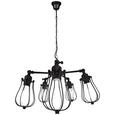 Hängeleuchte Ian, Max. 5x40watt - Schwarz, LIFESTYLE, Metall (60/112cm) - MÖMAX modern living