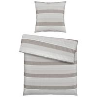 Bettwäsche Bio-Lisa in Grau ca. 135x200cm - Silberfarben, MODERN, Textil (135/200cm) - ecoTree