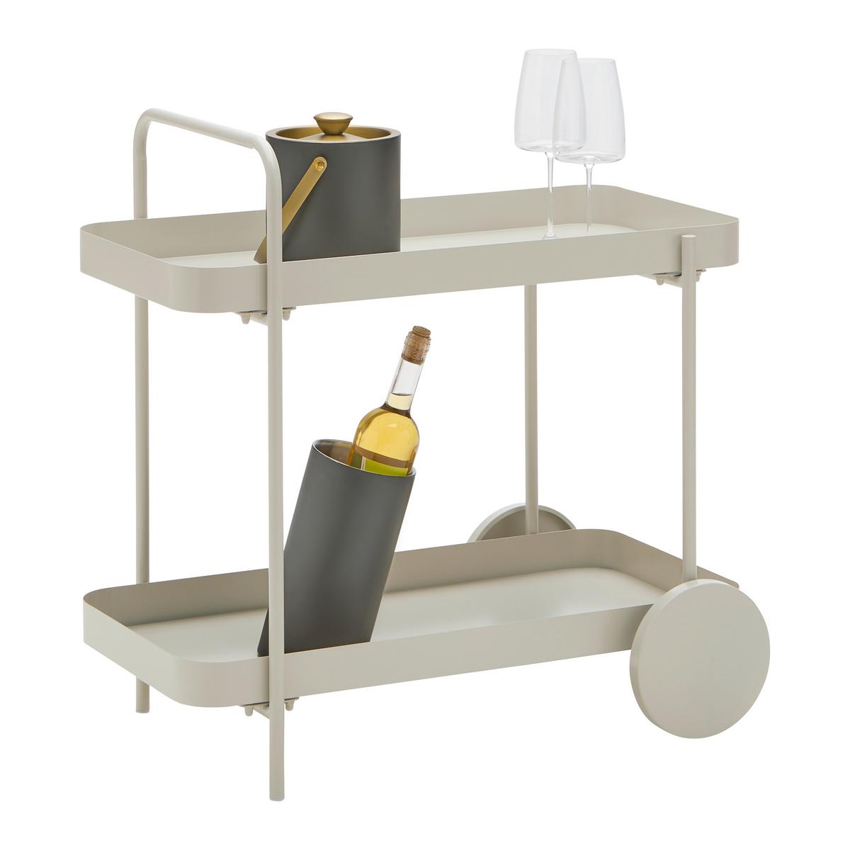 Kolica Za Serviranje Desino - kašmir, Moderno, metal (70/70/43cm) - Modern Living