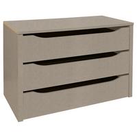 WKŁAD Z SZUFLADAMI DODATKI - szary, materiał drewnopochodny (88/57/45cm) - Carryhome