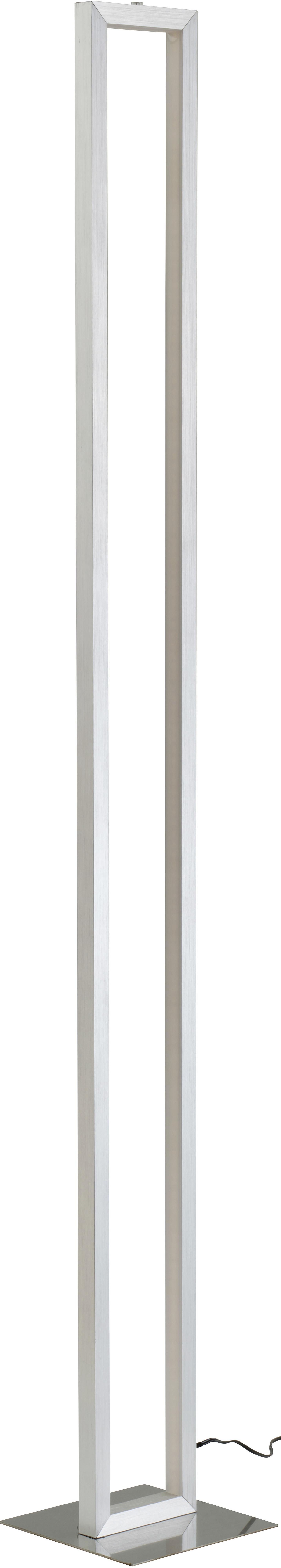 LED Állólámpa Erion - Nikkel/Fehér, konvencionális, Műanyag/Fém (16/16/120cm) - Premium Living