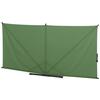 Sichtschutz Grün/Anthrazit BH 280 x 150 cm - Anthrazit/Olivgrün, KONVENTIONELL, Textil/Metall (280/150cm) - Siena Garden