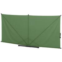 Sichtschutz Grün/Anthrazit BH 280 x 150 cm - Anthrazit/Olivgrün, KONVENTIONELL, Textil/Metall (280/150cm) - Siena Garden