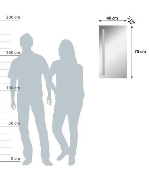 Wandspiegel "Linear" , verspiegelt - Basics, Glas (40/75/2cm) - MID.YOU