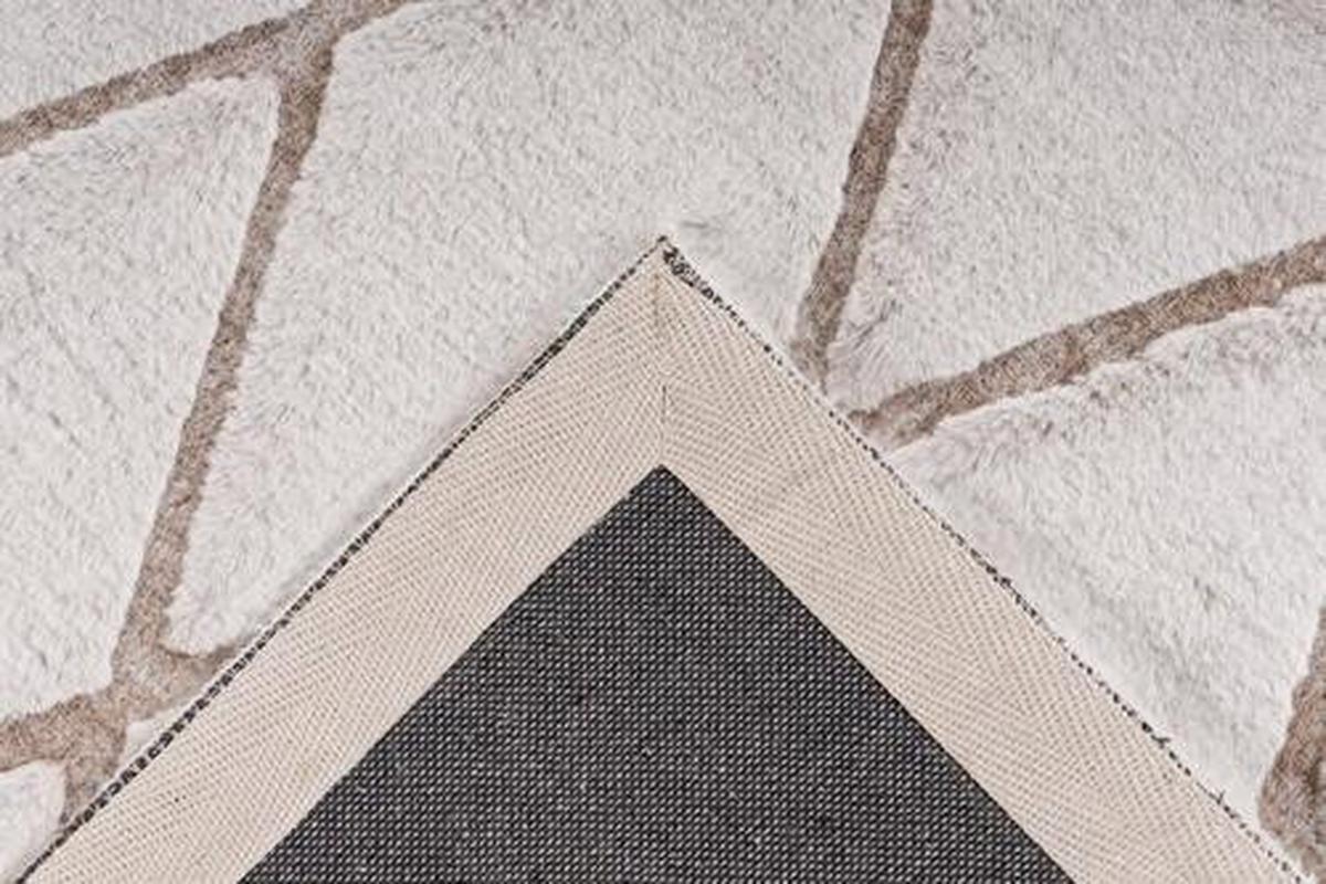 Hochflorteppich Vivica - Weiss/Beige, Design, Textil (160/230cm) - Kayoom