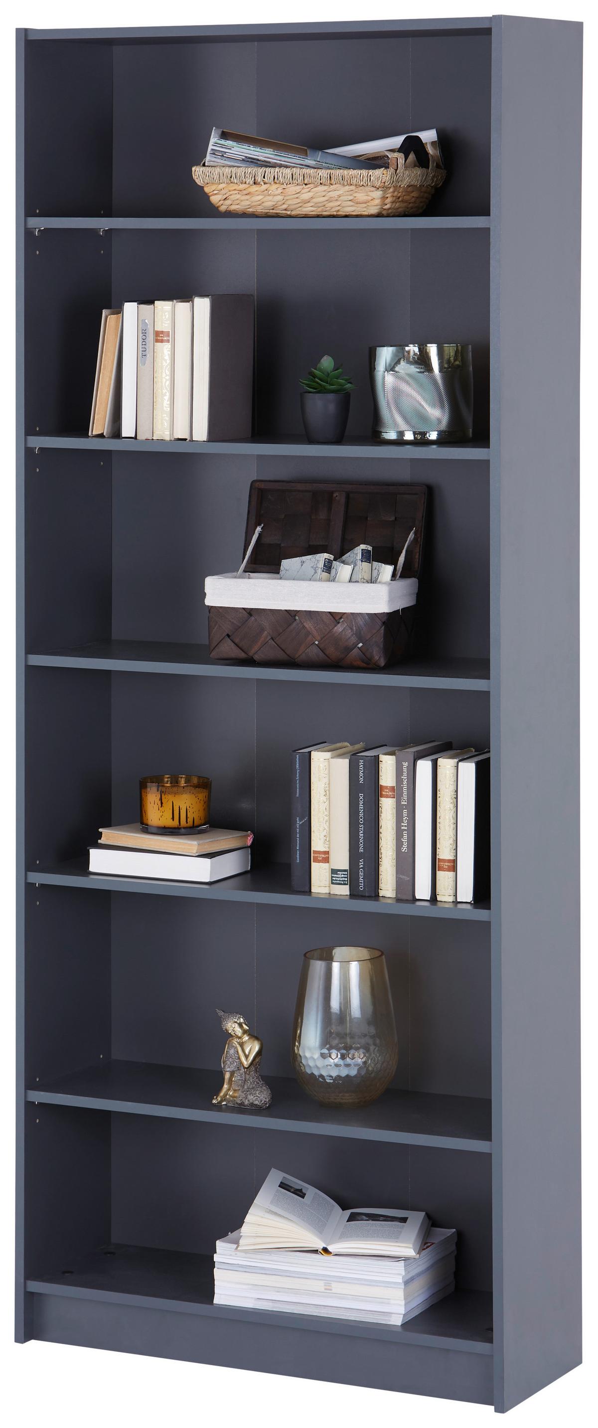 Polica Dali - antracit, Moderno, drvni materijal (80/202/28cm) - Modern Living