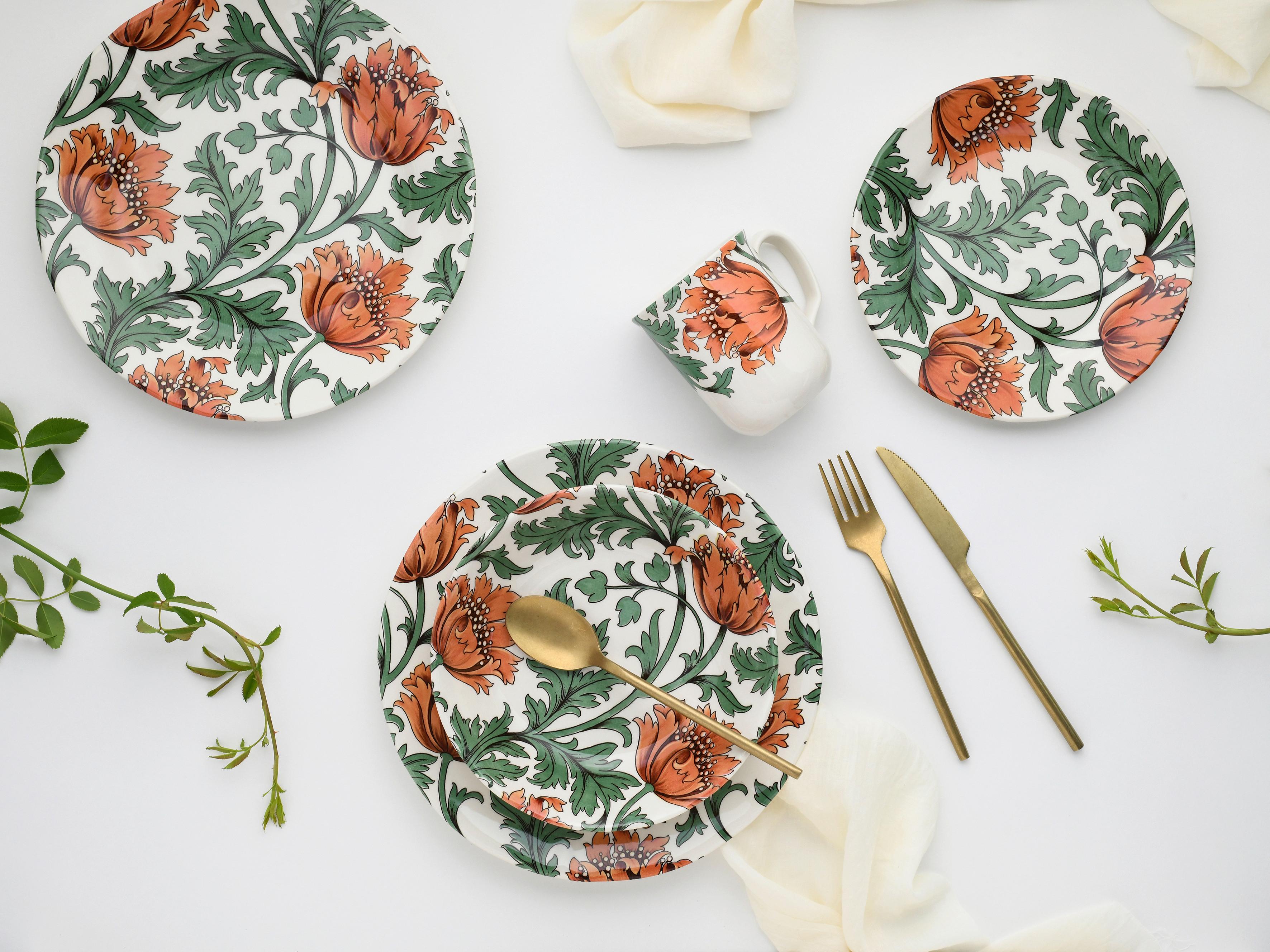 Kombinirani Servis Florentina, 16-Delni - večbarvno, Basics, keramika - Creatable