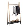 KLÄDSTÄLLNING TADEO II -SB- - svart/naturfärgad, Natur, trämaterial/trä (100/170/46cm) - Mömax