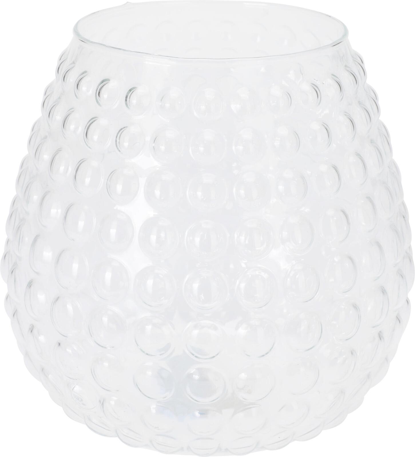 Váza Idill - áttetsző, üveg (19/20cm)