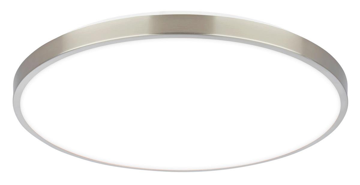 LAMPA SUFITOWA LED 3936012 KAIDA - kolor niklowy, Basics, tworzywo sztuczne/metal (38/6.5cm)