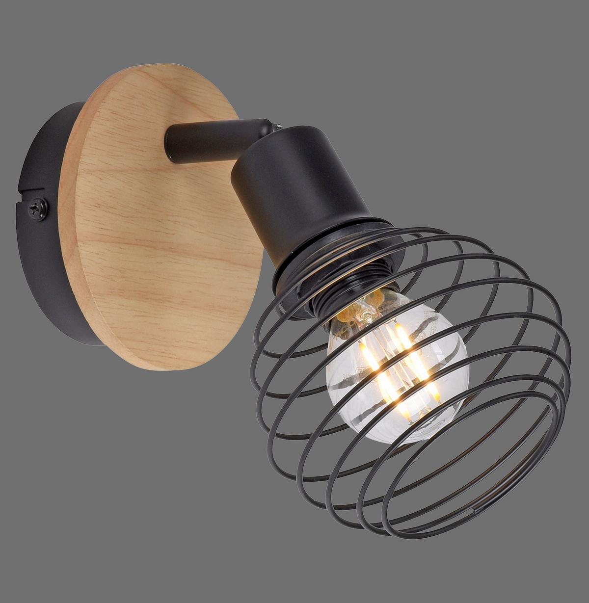 Wandleuchte 15921-79 max. 40 Watt - Natur, Holz/Kunststoff (11,7/11,7/21cm)