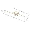 LED-TAKLAMPA OLGA - sandfärgad, Modern, metall/plast (58/15/5cm) - Mömax