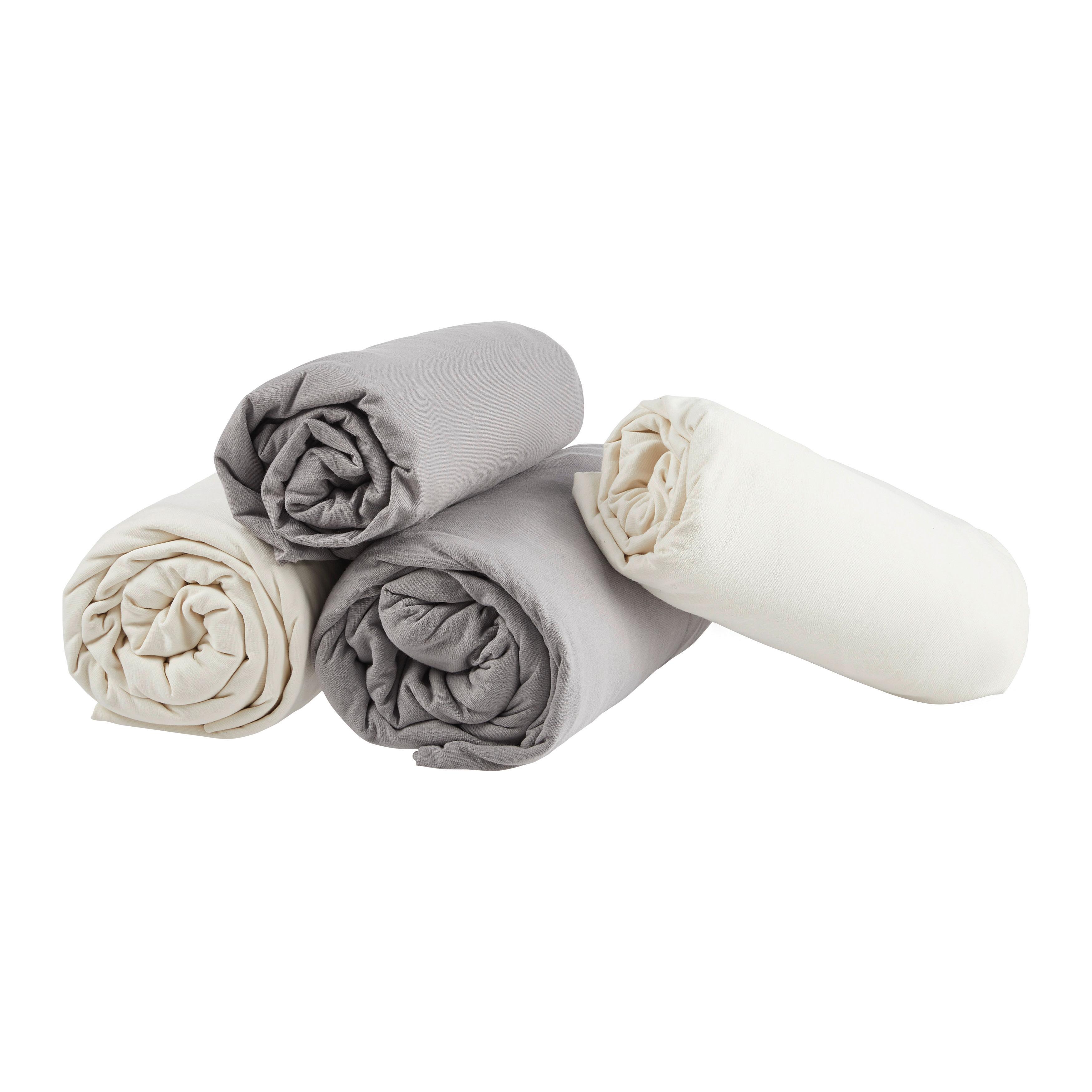 Spannleintuch Promo Offwhite ca.180x200cm - Naturfarben, Textil (180/200/30cm)