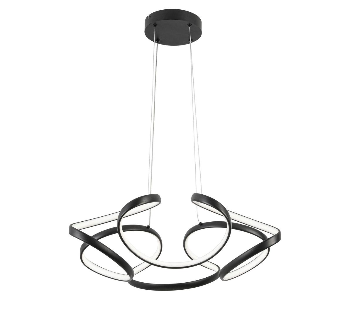 LAMPA WISZĄCA LED ELIO *SBN*SH* - czarny, Design, tworzywo sztuczne/metal (60/120cm) - Novel