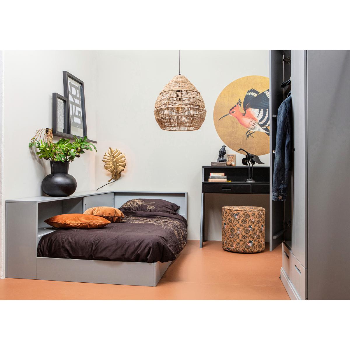 Drehtürenschrank Connect Grau - Grau, Basics, Holz (94/195/53cm) - MID.YOU