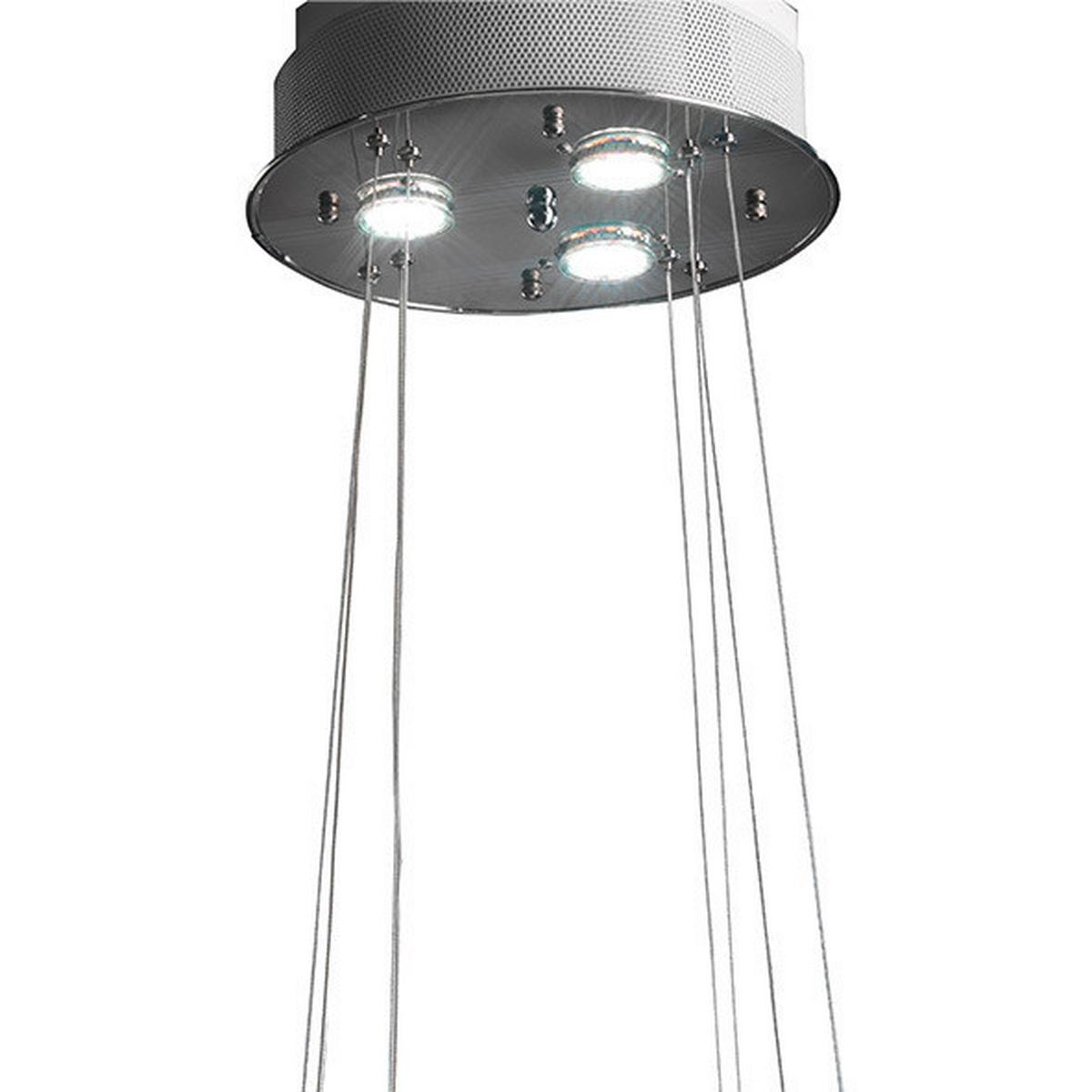 Led Függőlámpa 4809/s - krómszínű, Design, fém (45/120cm)
