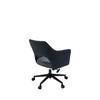 SNURRSTOL VALLETTA - svart/antracit, Klassisk, metall/textil (63/82-88/61cm) - Premium Living