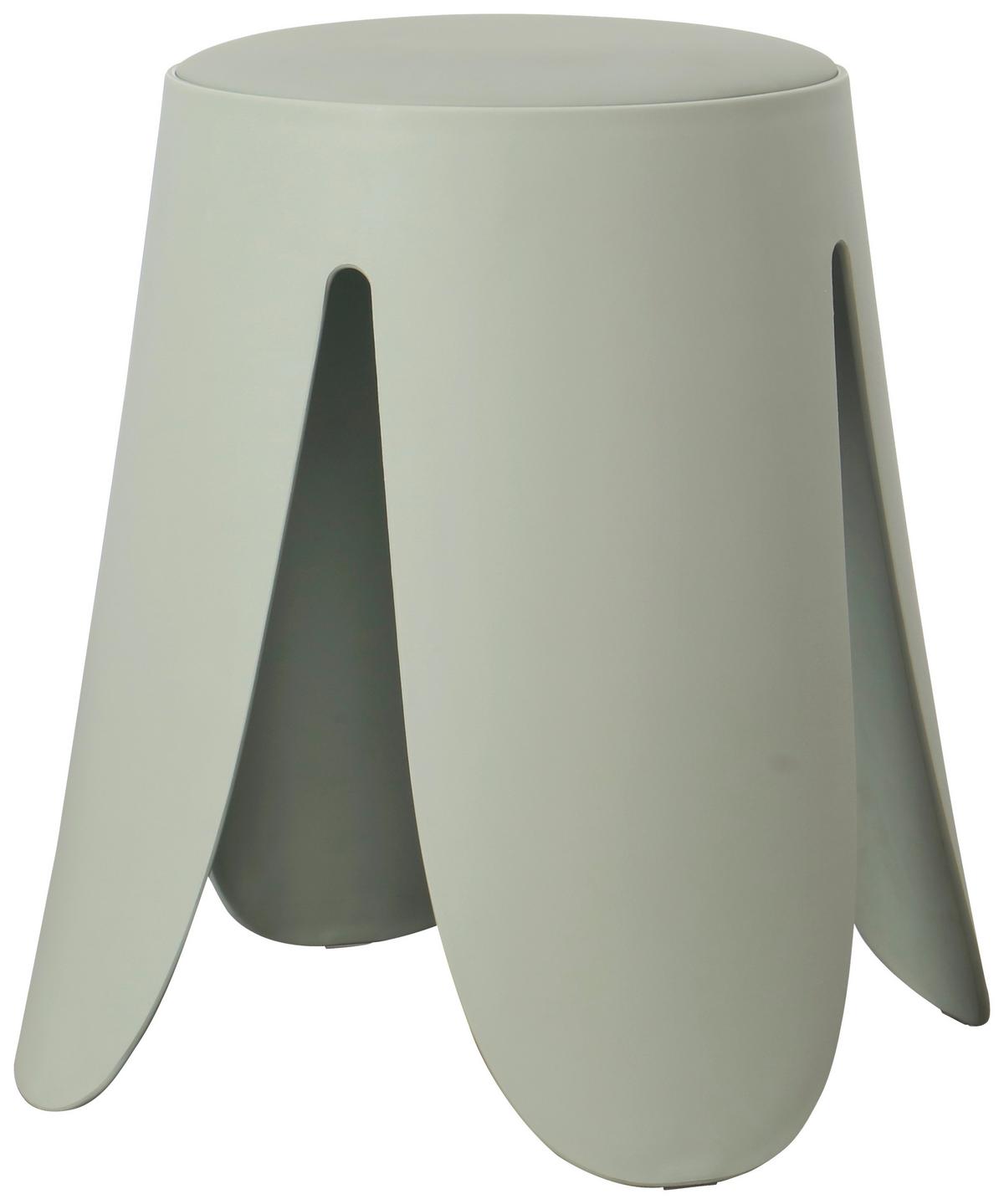 Hocker Pia Grün - Grün, LIFESTYLE, Holz/Kunststoff (30/46cm) - Based