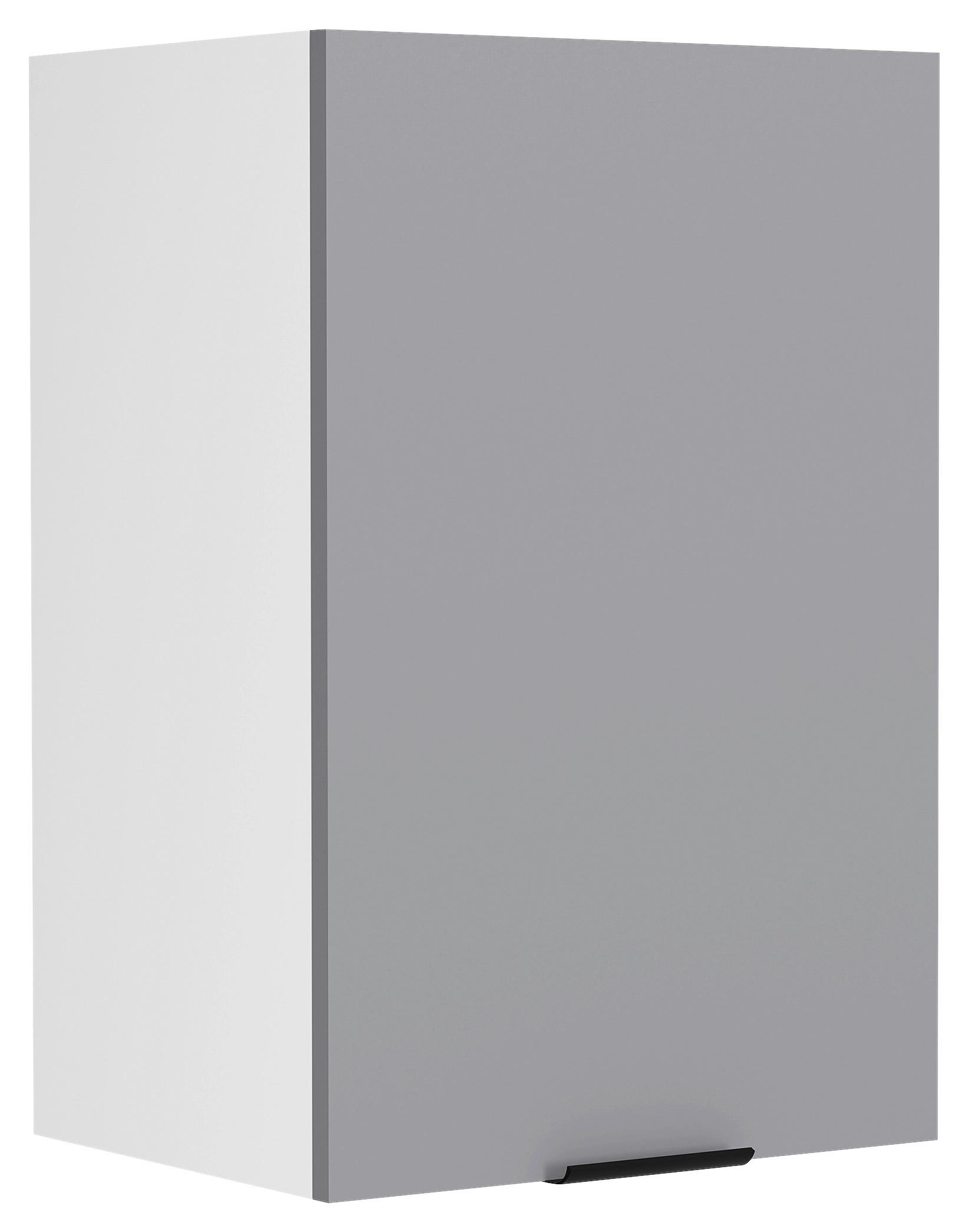 Küchenoberschrank Fasola - Weiss/Anthrazit, Trend, Holzwerkstoff/Kunststoff (40/60/31cm) - MID.YOU