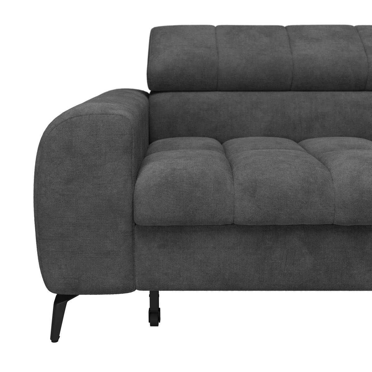 Coltar VOLF - gri închis/negru, Trend, plastic/textil (261/203cm) - Modern Living