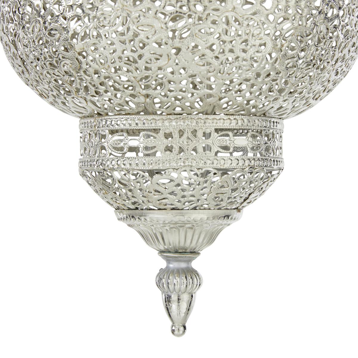 Hängeleuchte Orient 2 max. 40 Watt - Silberfarben, Lifestyle, Metall (21/43cm) - Modern Living