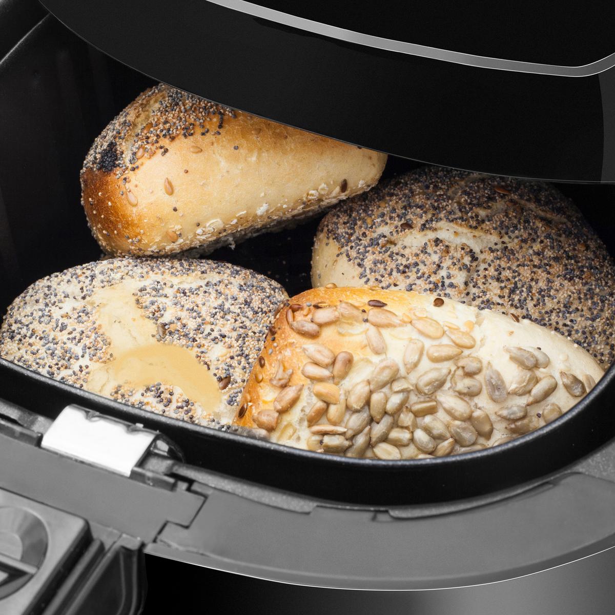 FRYTKOWNICA BEZTŁUSZCZOWA 3171 - czarny, Basics, tworzywo sztuczne (28,5/30/37cm) - CASO Design