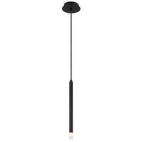 Hängeleuchte Blake Schwarz max. 4 Watt - Klar/Schwarz, Basics, Kunststoff/Textil (12/120cm) - Globo