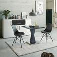 Esstisch in Grau aus Edelstahl - Edelstahlfarben/Grau, MODERN, Glas/Holzwerkstoff (80/76/80cm) - Modern Living Esstisch in Grau aus Edelstahl - Edelstahlfarben/Grau, MODERN, Glas/Holzwerkstoff (80/76/80cm) - Modern Living