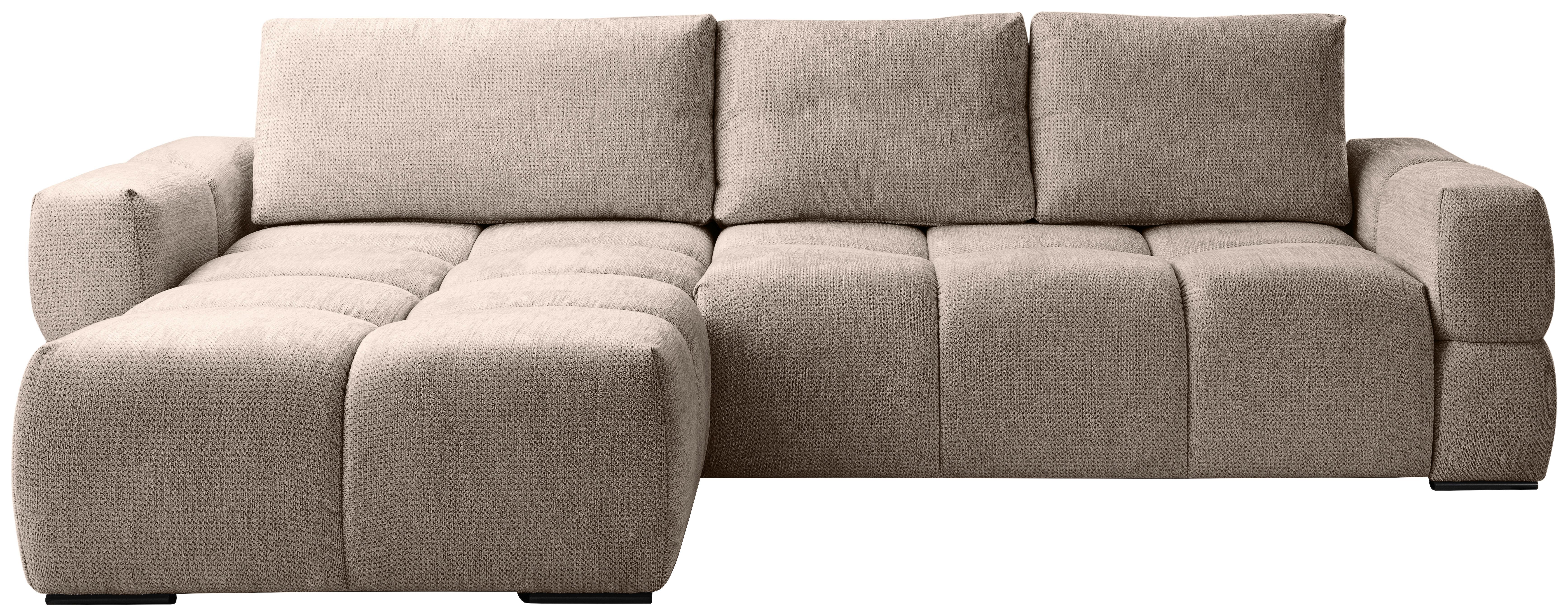 Kutna Garnitura Genova - crna/taupe, Basics, tekstil/metal (299/74-90/173cm) - Modern Living