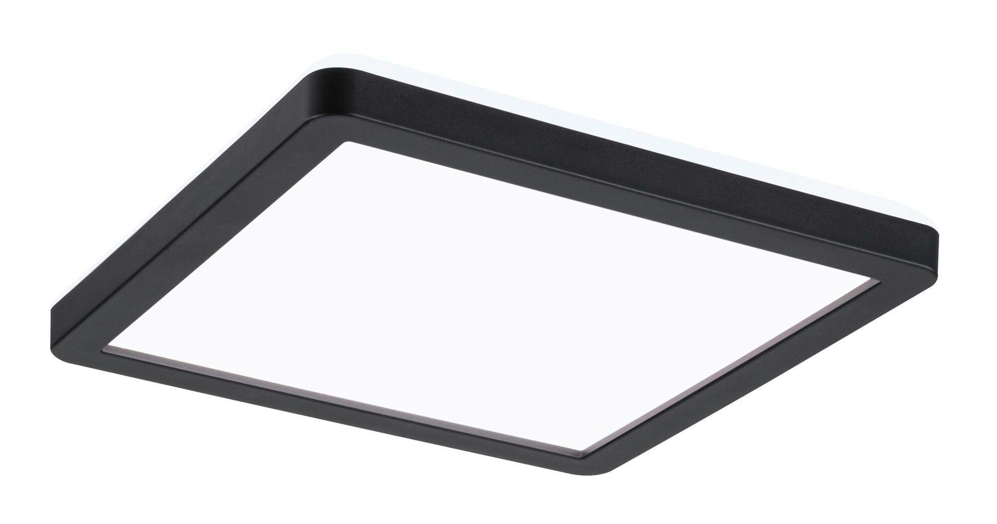 LED-Paneel Atria Shine in Schwarz max. 11,2 Watt - Schwarz, Basics, Kunststoff (19/19/2,8cm) - Paulmann