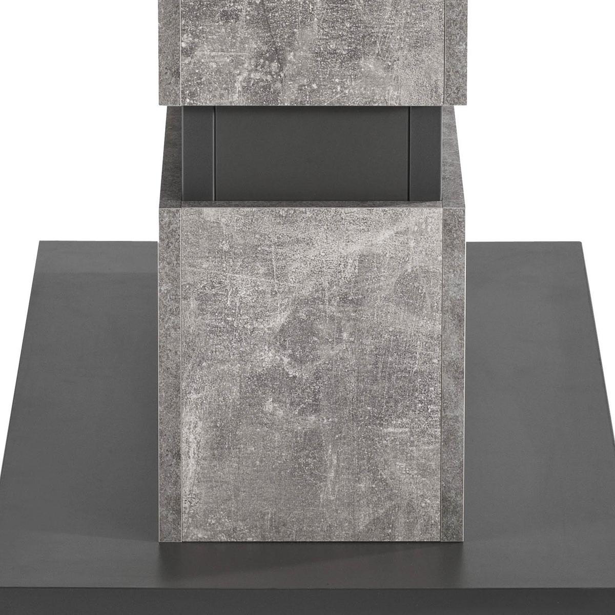 Esstisch Matthew Grau ca. 140x90x75 cm - Dunkelgrau/Grau, MODERN, Holzwerkstoff (140/90/75cm) - MID.YOU
